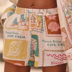 L Space Rio Colorful Postcards shorts nwt XL